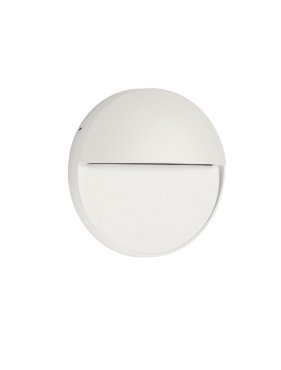 Nova Luce Rodix - buiten wandverlichting - Ø 16 x 3,1 cm - 5W LED incl. - IP54 - zandwit