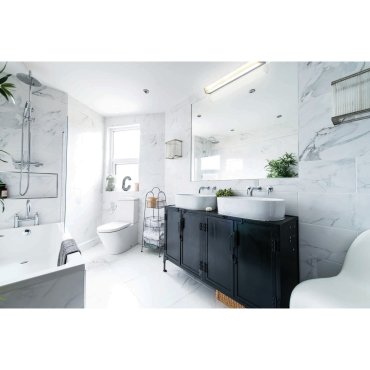 ONE Light Mirror LED Square - spiegellamp - 60 x 4 x 5,8 cm - 15W LED incl. - IP44 - chroom - witte lichtkleur