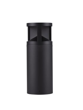 Nova Luce Soul - tuinpaal - 16 x 43 cm - 24W LED incl. - IP65 - zandzwart
