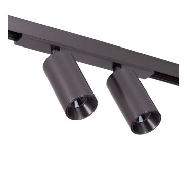 Lucide Linial Bix - magnetisch railsysteem - railspot - 17 x 3,5 x 10 cm - 2 x 8W LED incl. - dimfunctie en instelbare lichtkleur via app - zwart mat chroom