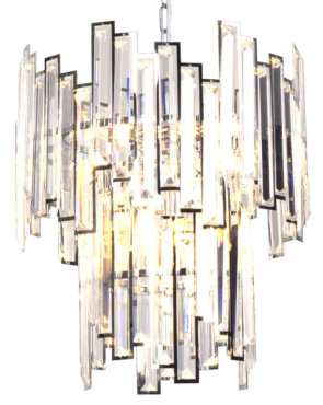 Maxlight Nemo - luster - Ø 40 x 140 cm - chroom