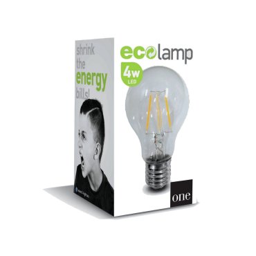 ONE Light Retro LED lamp - Ø 6 x 10,5 cm - E27 - 4W - niet-dimbaar - 2700K