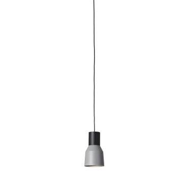 Faro Kombo - hanglamp - Ø 12 x 21 cm - grijs en zwart