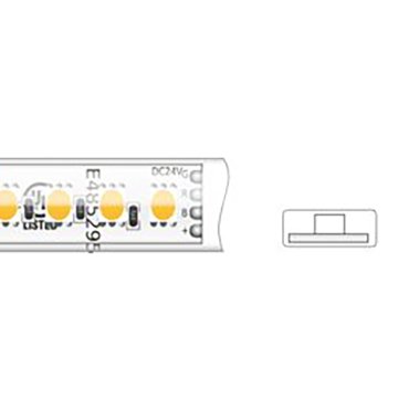 Klus LED strip - 1cm breed, 500cm lengte - 24Vdc - 7W LED per meter - 120 LEDs per meter - IP65 - RGB