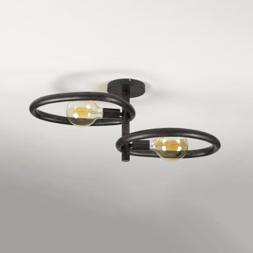 Vico Pebble - plafondlamp - 73 x 30 x 31 cm - artic zwart