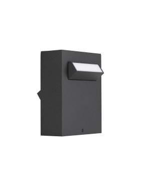 Nova Luce Zelda - tuinpaal - 12 x 15 x 9,4 cm - 9W LED incl. - IP65 - zandzwart