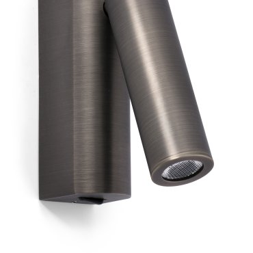 Faro Rob - wandverlichting met schakelaar - 3,5 x 15,5 x 11 cm - 3W LED incl. - brons