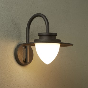 Searchlight Texas - buiten wandlamp - 24 x 25 cm - 8W LED incl. - IP54 - zwart