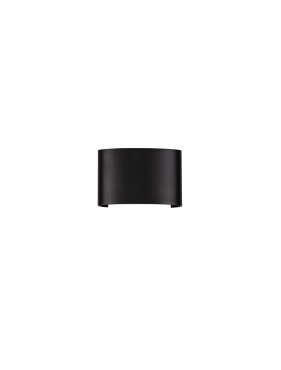 Nova Luce Duomo - buiten wandverlichting - 12 x 8 x 3,7 cm -  5W LED incl. - IP54 - donker antraciet