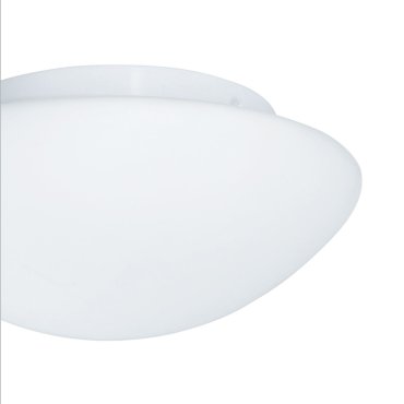 Searchlight Bathroom Flush - plafondlamp badkamer - Ø 28 x 11,5 cm - IP44 - opaal wit