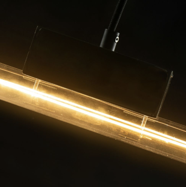 Segula LED lamp - Linear - Ø 3 x 30 cm - S14d - 6,2W dimbaar - 2700K - transparant