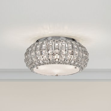 Searchlight Marilyn - plafondverlichting - Ø 36 x 16,5 cm - chroom