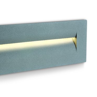 ONE Light Dark Light - inbouw wandverlichting - 25 x 7,3 x 8,7 cm - 8,5W LED incl. - IP65 - grijs