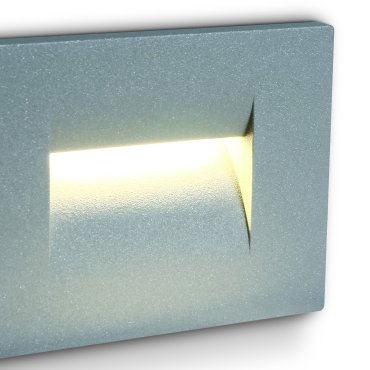 ONE Light Outdoor Dark Light - buiten wandverlichting - 10,7 x 6,5 x 7,5 cm - 3,6W LED incl. - IP65 - grijs