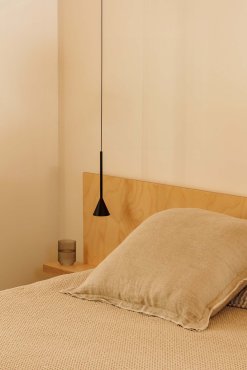 Faro Anna - hanglamp - Ø 7,2 x 26,6 cm - 4W LED incl. - zwart