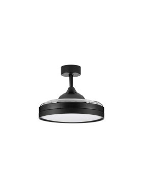Nova Luce Nevma - plafondventilator met licht en afstandsbediening - Ø 107 x 49 cm - 36W LED incl. - mat zwart
