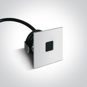 ONE Light Indoor/outdoor Decorative Wall Recessed - inbouw wandverlichting - 3,7 x 3,7 x 2,2 cm - 1W LED incl. - IP54 - wit