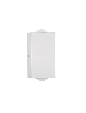 Nova Luce Dewei - buiten wandverlichting - 5 x 9 x 4 cm - 2x 2W LED incl. - IP54 - zandwit
