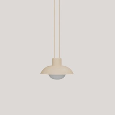 New Garden Syros - oplaadbare hanglamp op batterij met afstandsbediening - Ø 20 x 9,5 cm - 9W dimbare LED incl. - IP54 - beige