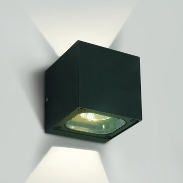 ONE Light Cube Wall Lights Up &amp; Down- buiten wandverlichting - 10 x 10 x 10 cm - 6W LED incl. - IP65 - antraciet