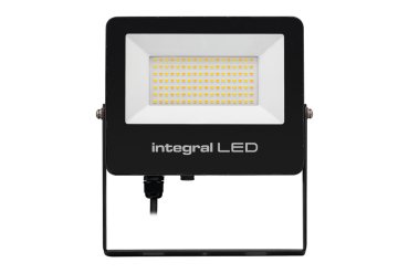Integral LED Super Slim 2 - verstraler - 22,2 x 3,8 x 24,4 cm - 50W LED incl. - via Tuya Smart - instelbare lichtkleur - IP67 - zwart