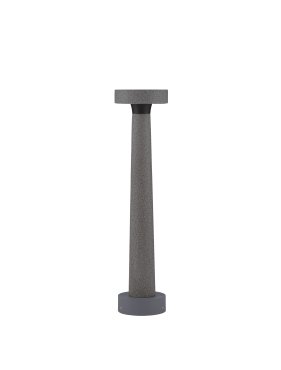 Nova Luce Cram - tuinpaal - Ø 11,5 x 50 cm - 5W LED incl. - IP65 - grijs