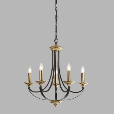 Searchlight Belfry - luster - Ø 58 x 150 cm - brons en bruin