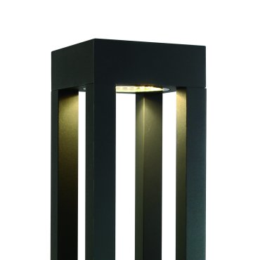 ONE Light Cage Light - tuinpaal - 16 x 16 x 60 cm - 22W LED incl. - IP65 - antraciet - warm witte lichtkleur