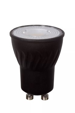 Lucide LED-spot - Ø 3,5 x 4,6 cm - GU10 (mini) - 3,8W dimbaar - 2700K - zwart