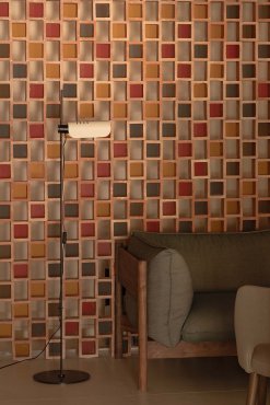 Faro Martinica - vloerlamp - 41,6 x 150 cm - zwart en beige