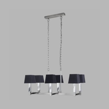 Searchlight Buckingham - luster - 80 x 30 x 150 cm - zwart