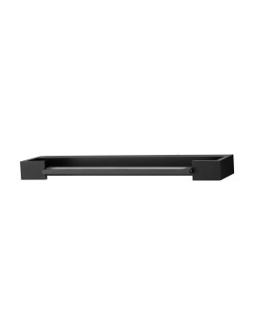 Nova Luce Arga - wandlamp - 45 x 4 x 10 cm - 12W LED incl. - IP44 - zandzwart