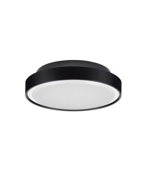 Nova Luce Sky - buiten plafondverlichting - Ø 30 x 7,7 cm - 15W LED incl. - IP65 - zandzwart