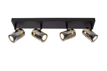 Lucide Upton - opbouwspot 4L - 56 x 9,5 x 12,5 cm - gerookt
