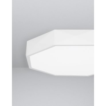 Nova Luce Eben - plafondverlichting - Ø 40 x 6 cm - 24W LED incl. - zandwit en mat wit