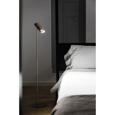 Faro Link - staanlamp - 110 x 22 x 20 cm - brons