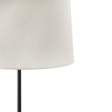 Faro Windsor - vloerlamp - Ø 64 x 160 x 37,5 cm - mat zwart en linnen