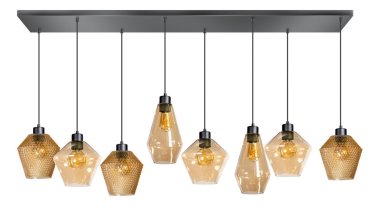 ETH Origin - hanglamp - 160 x 30 x 200 cm - zwart