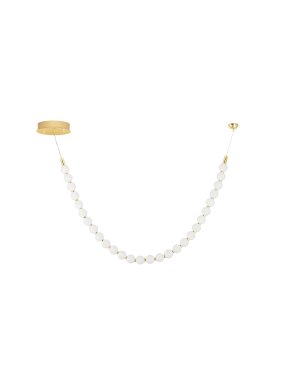 Nova Luce Perla - hanglamp - 116 x 81 cm - 48W dimbare LED incl. - goud