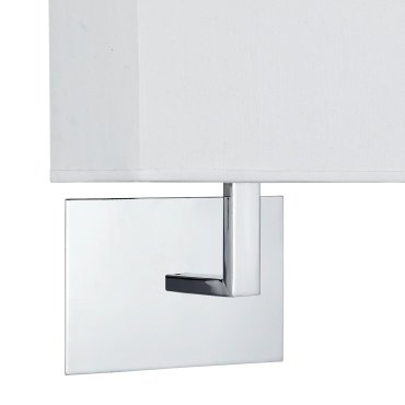 Searchlight Wall - wandverlichting met schakelaar - 20 x 25,5 cm - chroom