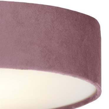 Searchlight Drum - plafondlamp - Ø 50 x 10 cm - roze