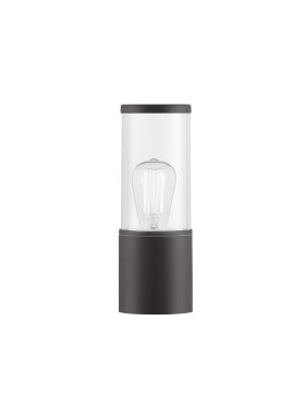 Nova Luce Zosia - buiten wandverlichting - Ø 9 x 25 x 12 cm - IP65 - donker grijs
