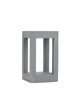Nova Luce Bev - buiten wandverlichting - 20 x 35 x 20 cm - 5W LED incl. - IP65 - grijs