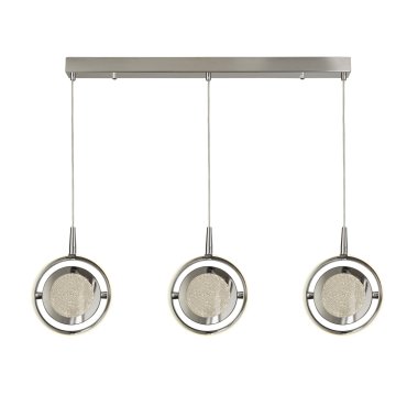 Searchlight Gyroscope - hanglamp - 92 x 20,5 x 160 cm - 46W dimbare LED incl. - chroom