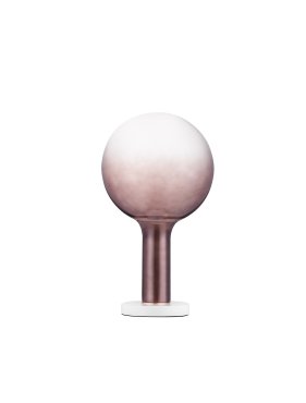 Nova Luce Nostos - tafellamp - Ø 20 x 35 cm - 3W dimbare LED incl. - bruin en goud