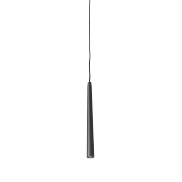 Faro Sabi - hanglamp - Ø 2,5 x 25 cm - 3W LED incl. - mat zwart