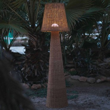 New Garden Lola 165 Nature - buiten vloerlamp - Ø 45 x 165 cm - IP54 - rotan