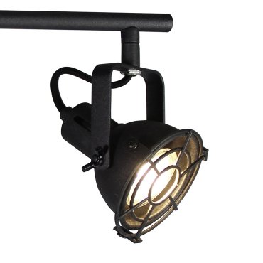 SHOWROOMMODEL - Brilliant Jesper - opbouwspot 4L - 68 x 15 x 19,5 cm - 4 x 4W LED incl. - zwart korund