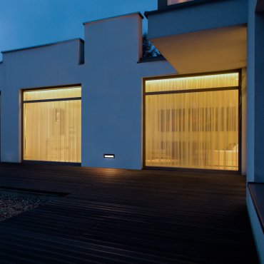 Nova Luce Echo - inbouw wandverlichting - 17,6 x 6,25 x 6,3 cm - 6W LED incl. - IP54 - zandzwart