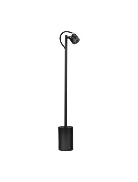 Nova Luce Sento - tuinpaal - Ø 6,5 x 50 x 6 cm - 3W LED incl. - IP65 - donker antraciet